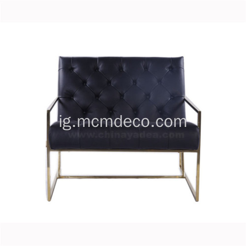 Thin Frame Tufted Akpụkpọ anụ ezumike oche